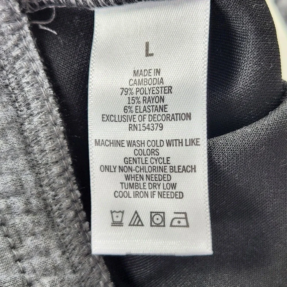Aeropostale Aero MVMNT Tech Fleece Joggers Mens Large Gray‎ Black Colorblock NWT